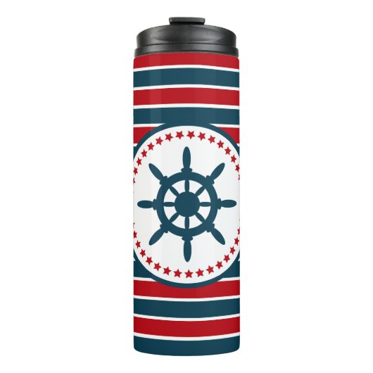 Nautisch ontwerp thermosbeker (Voorkant)
