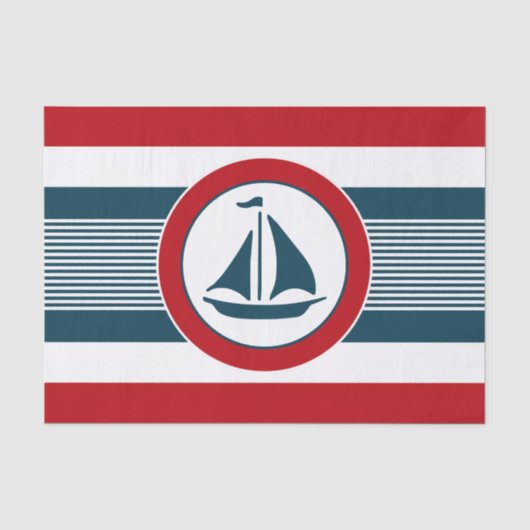 Nautisch ontwerp tissuepapier (Voorkant)