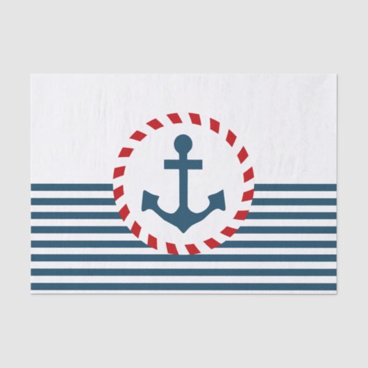 Nautisch ontwerp tissuepapier (Voorkant)