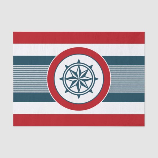 Nautisch ontwerp tissuepapier (Voorkant)