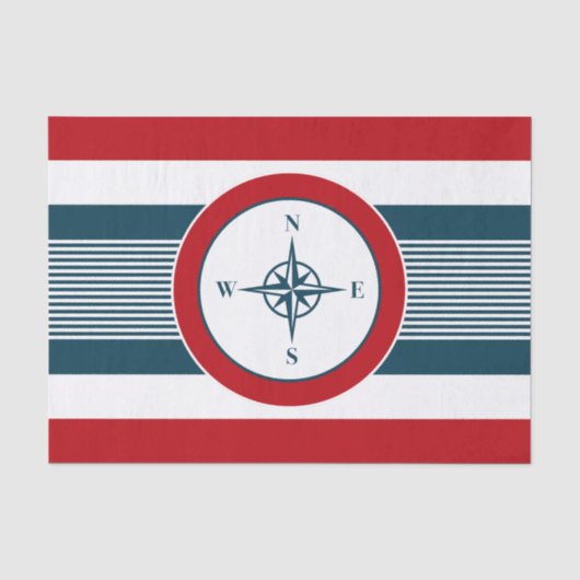 Nautisch ontwerp tissuepapier (Voorkant)