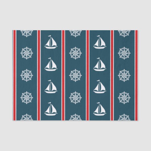 Nautisch ontwerp tissuepapier (Voorkant)