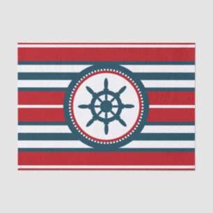 Nautisch ontwerp tissuepapier