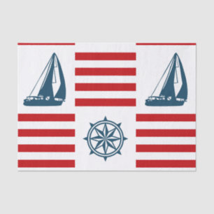 Nautisch ontwerp tissuepapier
