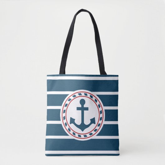 Nautisch ontwerp tote bag (Voorkant)