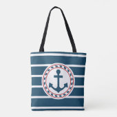 Nautisch ontwerp tote bag (Achterkant)