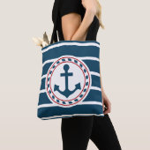 Nautisch ontwerp tote bag (Dichtbij)