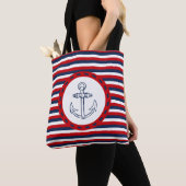 Nautisch ontwerp tote bag (Dichtbij)