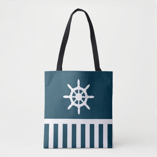 Nautisch ontwerp tote bag (Voorkant)