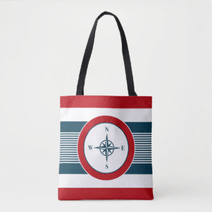 Nautisch ontwerp tote bag
