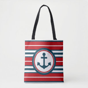 Nautisch ontwerp tote bag