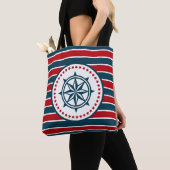 Nautisch ontwerp tote bag (Dichtbij)