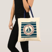 Nautisch ontwerp tote bag (Voorkant (product))