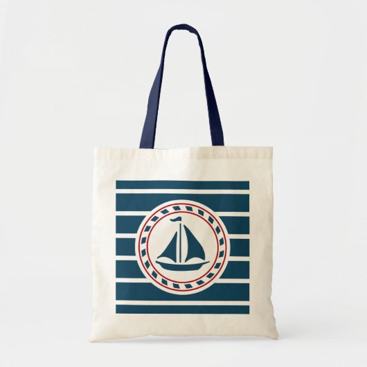 Nautisch ontwerp tote bag (Voorkant)