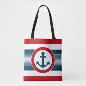 Nautisch ontwerp tote bag (Voorkant)