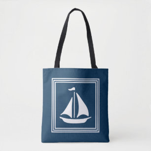 Nautisch ontwerp tote bag