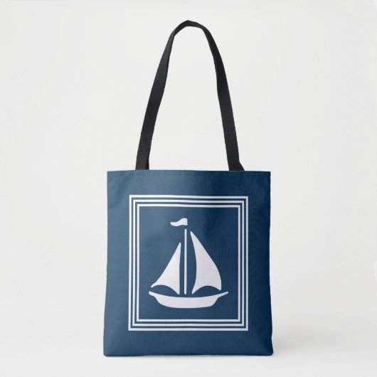 Nautisch ontwerp tote bag (Voorkant)