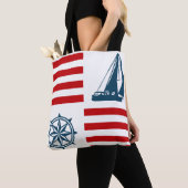 Nautisch ontwerp tote bag (Dichtbij)