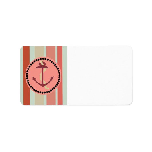 Nautisch ontwerp van stropen etiket (Voorkant)