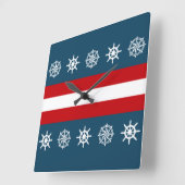 Nautisch ontwerp vierkante klok (Hoek)