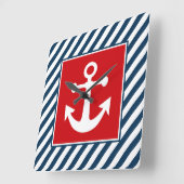 Nautisch ontwerp vierkante klok (Hoek)