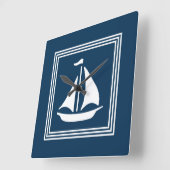 Nautisch ontwerp vierkante klok (Hoek)