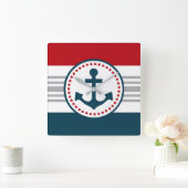 Nautisch ontwerp vierkante klok (Huis)