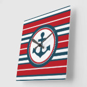 Nautisch ontwerp vierkante klok (Hoek)