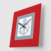 Nautisch ontwerp vierkante klok (Hoek)