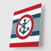 Nautisch ontwerp vierkante klok (Hoek)