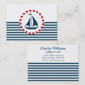 Nautisch ontwerp visitekaartje (Voorkant / Achterkant)