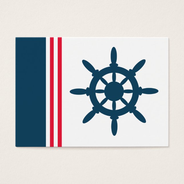 Nautisch ontwerp visitekaartjes (Voorkant)