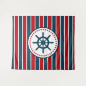 Nautisch ontwerp wandkleed (Voorkant (horizontaal))