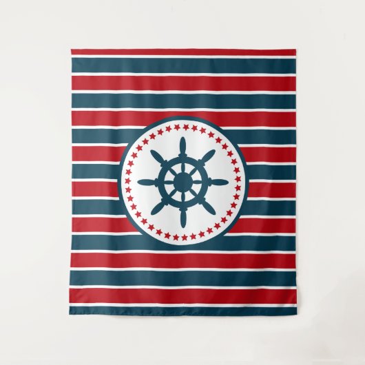 Nautisch ontwerp wandkleed (Voorkant)