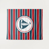 Nautisch ontwerp wandkleed (Voorkant (horizontaal))