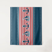 Nautisch ontwerp wandkleed (Voorkant)