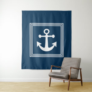 Nautisch ontwerp wandkleed