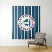 Nautisch ontwerp wandkleed (In situ)