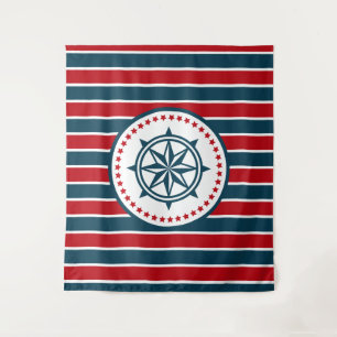 Nautisch ontwerp wandkleed