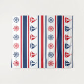 Nautisch ontwerp wandkleed (Voorkant (horizontaal))