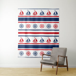 Nautisch ontwerp wandkleed