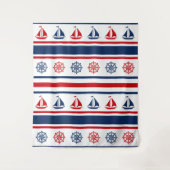 Nautisch ontwerp wandkleed (Voorkant)