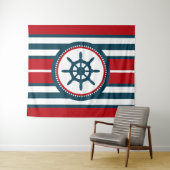 Nautisch ontwerp wandkleed (In Situ (horizontaal))