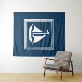 Nautisch ontwerp wandkleed (In Situ (horizontaal))