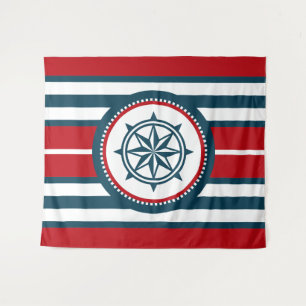 Nautisch ontwerp wandkleed