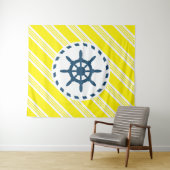 Nautisch ontwerp wandkleed (In Situ (horizontaal))