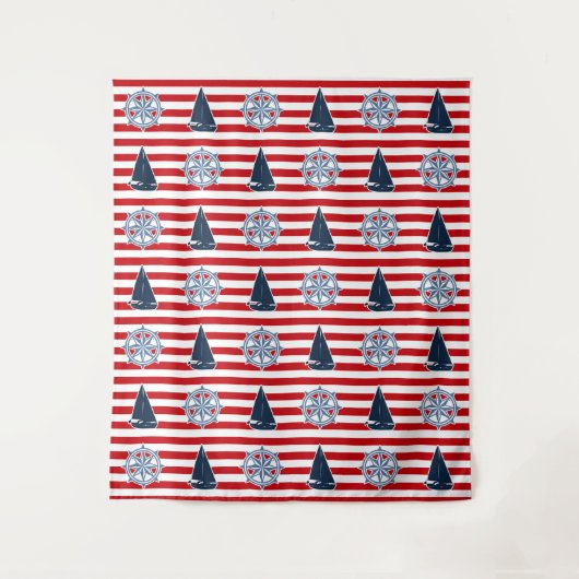 Nautisch ontwerp wandkleed (Voorkant)