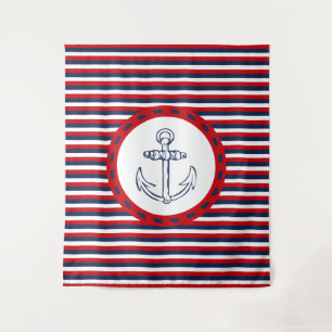 Nautisch ontwerp wandkleed