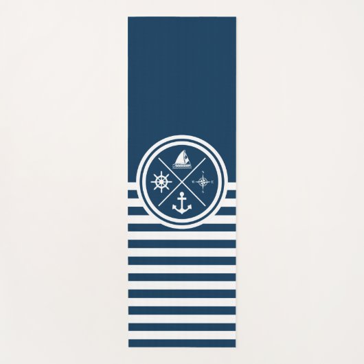Nautisch ontwerp yogamat (Voorkant)