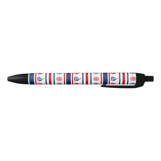 Nautisch ontwerp zwarte inkt pen (Bodem)